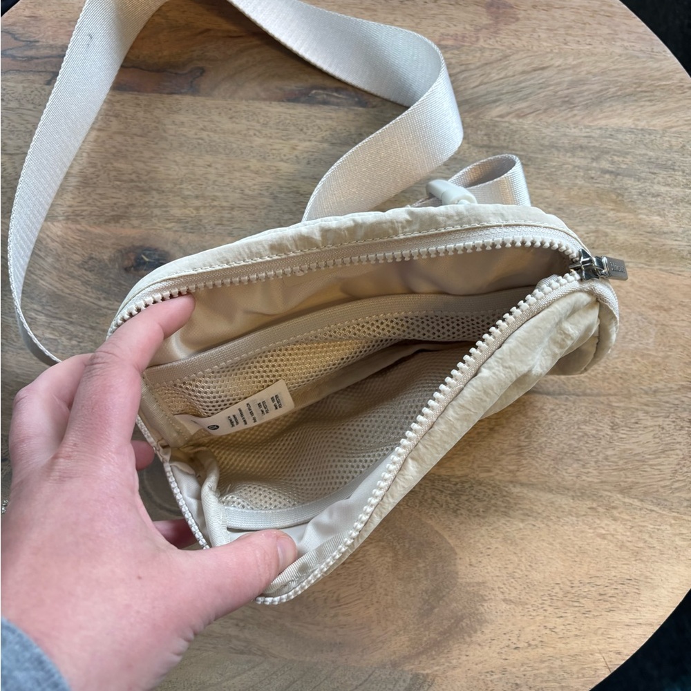 Lululemon Cream Belt Bag